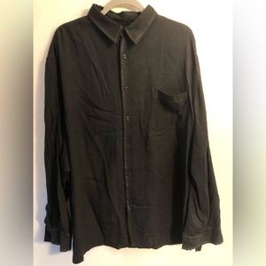 Black Nat Nast 100% Silk men’s blouse